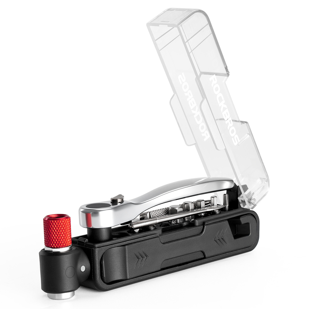 Rockbros Multitool Bike Tool Set With Co2 Pump And Ratchet Wrench Black